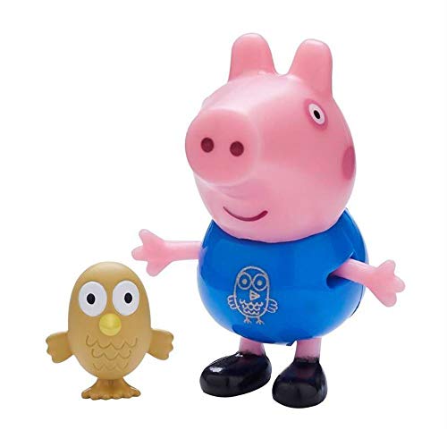 Character World Selección Figuras del Juego | Peppa Pig | Figura con Accesorios, Figura:George Pig con Búho