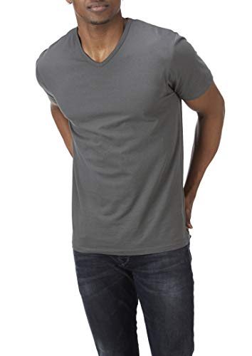 Charles Wilson Paquete 4 Camisetas Elásticas Elastano Cuello Pico (XXX-Large, Essentials 63)