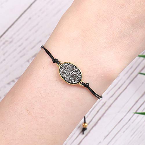 Cheaonglove Pulsera de Deseo Pulseras Hechas a Mano Pulsera Ovalada Pulsera de Cuerda Pulsera Lindo Novedad Pulseras Bendición Pulsera 10