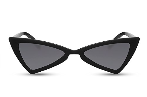 Cheapass Gafas de sol Ojo de Gato Diseño Moderno Montura Negra Cristales Negros Ahumadas Protección UV400 Mujeres Mujer