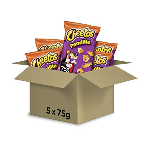 Cheetos Pandilla - Producto de aperitivo frito con sabor a queso - 75 g - [pack de 5]