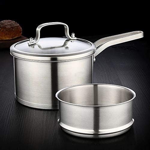 Chef Cocina Clásica Olla Vapor Del Acero Inoxidable Sopa De Olla Antiadherente Panamericana De La Salud Baterías De Cocina O Restaurante Propósitos Múltiples Regalo, Con La Tapa (Color : Silver)