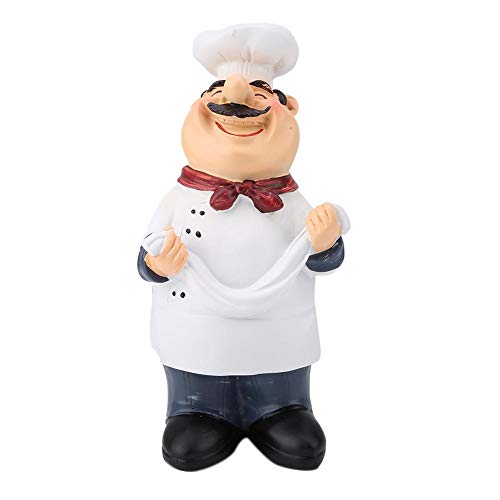 Chef Decoración, Happy Chef Statue, Ecological Table Decor Chef Figurine, Figura de colección para Cocina para(71110-02 Take The Ramen Chef)