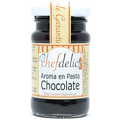 Chefdelice- Aroma en Pasta Chocolate- Concentrado Aromatico Proporciona Sabor y Color a Chocolate - Ideal Para Postres- 50 Gramos