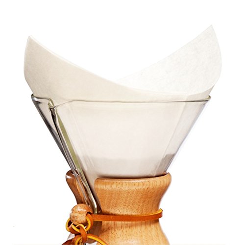 Chemex papel filtro Plaza dobladas 100 piezas 5-10 tazas