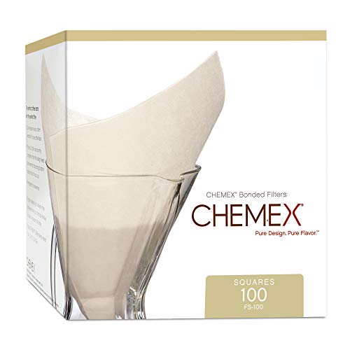 Chemex papel filtro Plaza dobladas 100 piezas 5-10 tazas