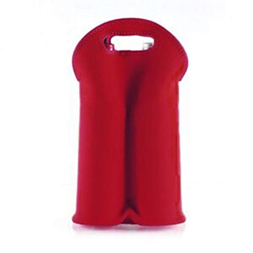 CHENGTAO Botella de Vino Bolsa Aislante Bebida/Vino/champán/Cerveza Dos Enfriador de Botellas Herramienta Carrier Bolsa de Asas Elegant (Color : 1)