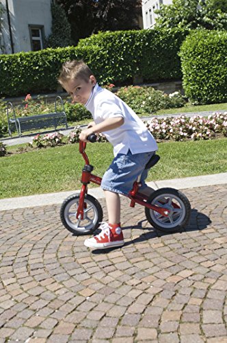 Chicco First Bike - Bicicleta sin pedales con sillín regulable, color rojo, 2-5 años