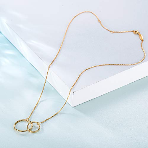 CHICLOVE Madre Hija Collares, Colgante de la Madre Oro, Colgante Infinito Plata, Collar Madre e Hija, día de la Madre Regalo