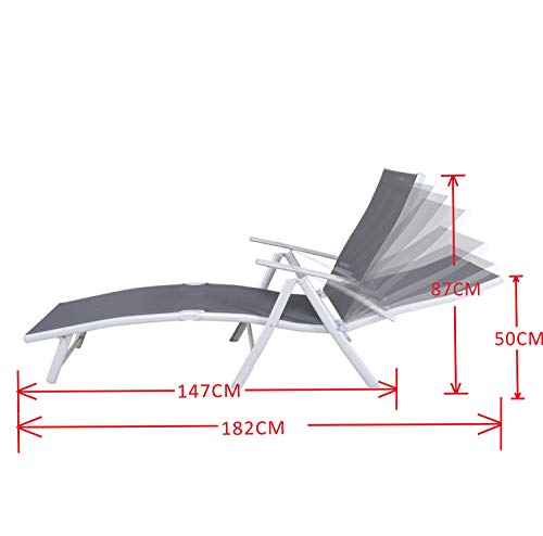 Chicreat - Tumbona Korfu Basic, 147 x 63,5 x 87 cm