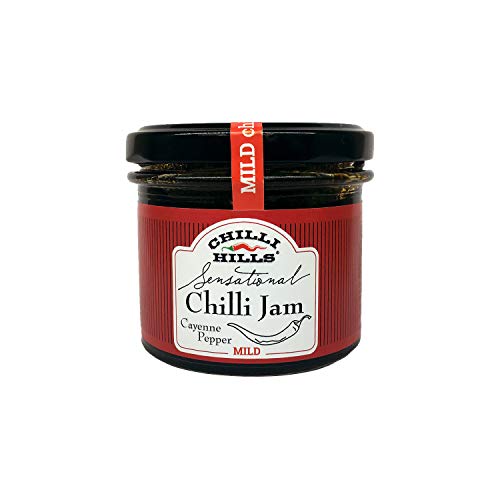 Chilli Hills mermelada agridulce de guindillas CAYENA. Hecha con los mejores chiles cultivados en nuestro huerto familiar con jengibre fresco, lima y menta. Natural, sin OMG ni gluten, vegana. 130 ml