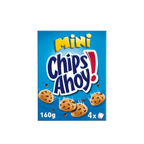 Chips Ahoy! - Mini Galletas con Pepitas de Chocolate, 4 Bolsitas, 160 g