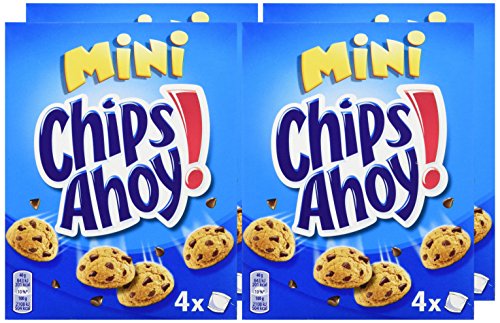 Chips Ahoy! Minis- Galleta con gotas de chocolate, 160 g - [pack de 4]