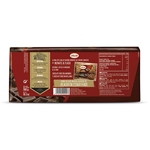 Chocolates Valor - Puro 300 g (20 unidades)