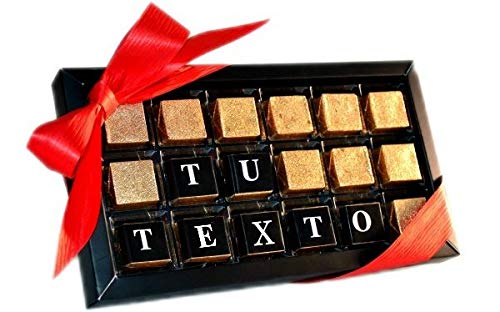 Chocomensaje: PERSONALIZADO . Chocotelegrama de 18 bombones (ERES LO MAS)