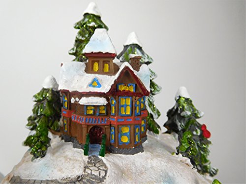 Christmas Concepts® 29cm Navidad Decoración de Navidad con Navidad Snow Globe + Moving Train con Luces LED Battery Run