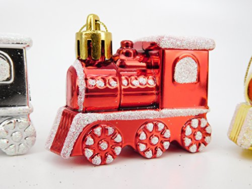 CHRISTMAS CONCEPTS LTD Paquete de 4-60 mm de Tren en Forma de árbol de Navidad de Las chucherías