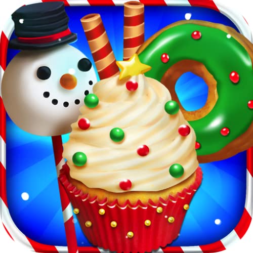 Christmas Dessert Santa Bake Shop – Make, Bake & Cook Donuts, Ice Cream, Cake Pops, Cupcakes, Cookies, Popsicles, Cakes! Kids Candy Kitchen Cooking Food Maker Restaurant Game