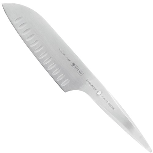 Chroma P-21 301 - Cuchillo santoku con Filo Trabajado en frío (17 cm)