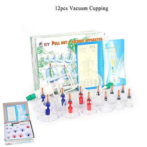 CHSEEA 12PCS Ventosas Celulitis, Tazas de Catación Masaje del Cuerpo, Ahuecamiento Ventosa de Masaje Terapia Copas Cuerpo Cupping Set Succión Acupuntura #3