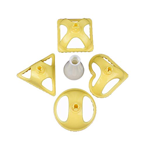 CHSEEO Juego de 4 Moldes para Ravioli Cortadores de Ravioli Molde para Empanadillas Prensa de Masa Pastas Ideales para Hacer Raviolis, Empanadillas o Galletas #6