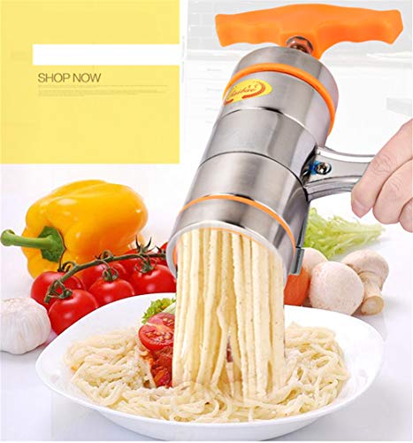 CHSEEO Máquina para la Pasta Fresca Prensador para Pasta Acero Inoxidable Cortador de Pasta Prensapurés Noodle Maker Verduras Fruta Exprimidor Fideos de Máquina Herramienta de Cocina #4