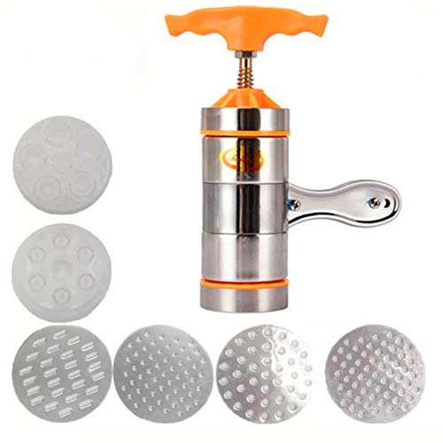 CHSEEO Máquina para la Pasta Fresca Prensador para Pasta Acero Inoxidable Cortador de Pasta Prensapurés Noodle Maker Verduras Fruta Exprimidor Fideos de Máquina Herramienta de Cocina #4