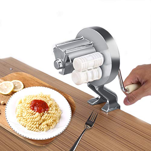 CHSEEO Máquina para Pasta Fresca Prensador para Pasta Acero Inoxidable Cortador de Pasta Máquina de Rodillos Noodle Maker Fabrica de Fideos Frescos de Masa Tagliatelle de Lasaña de Espaguetis #3