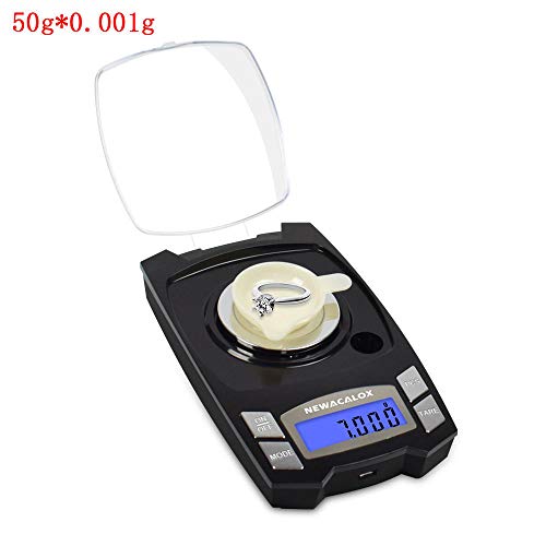 chuanglanja 50g / 100g x 0.001g Carga USB Báscula de joyería LCD Digital Pocket Precision Báscula electrónica Medicinal Lab Balanza-España_N-996-50-BK9