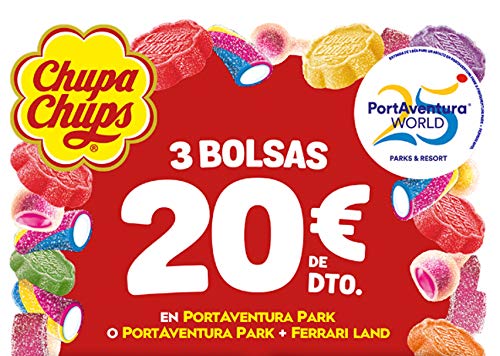 Chupa Chups Gomis, Golosinas de Sabor Frutal con Aromas Naturales, Bolsa de Tubos Ácidos de 150 gr.