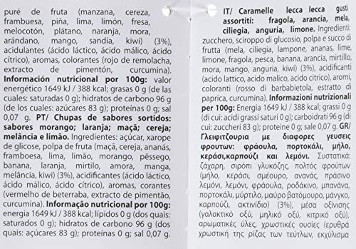 Chupa Chups Original, Caramelo con Palo de Sabores Variados, Mega Chups de 10 unidades de 12 gr. (Total 120 gr.)