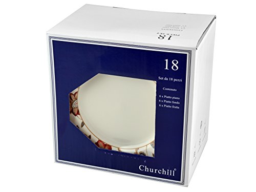 Churchill China Ambience - Vajilla de 18 Piezas jacobean Churchill