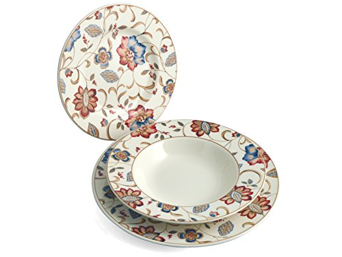 Churchill China Ambience - Vajilla de 18 Piezas jacobean Churchill