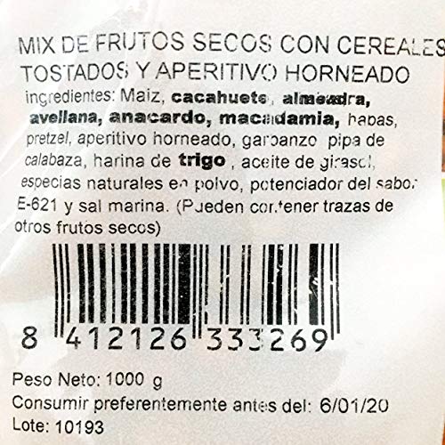 Churruca Picadita Barbacoa Cóctel de frutos secos 1 Kg