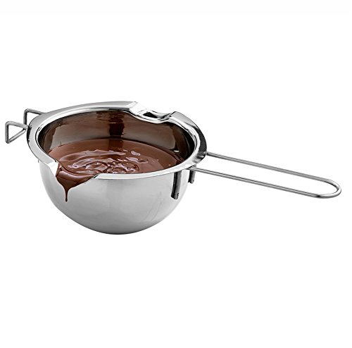 Chytaii - Cuenco, cazo para baño María de acero inoxidable, bol para fundir chocolate o mantequilla, con asa, utensilio de cocina de horno, repostería