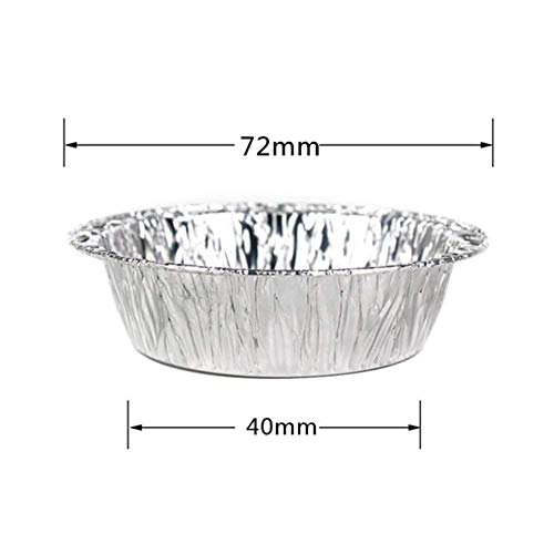 Ciaoed 50 PCS Desechables Tazas de Papel de Aluminio Para Hornear Hornear Muffin Cupcake Molde de Estaño Redondo Huevo Tarta Latas del Molde del Molde