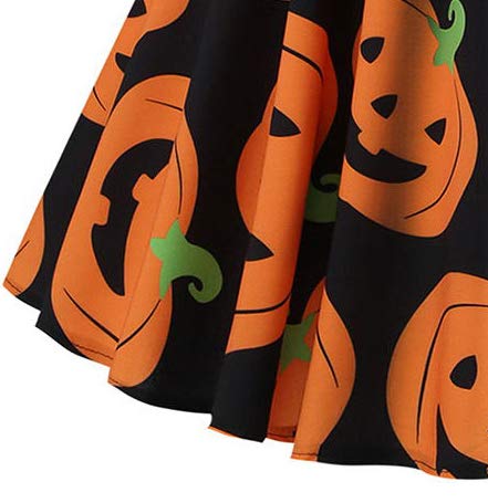 CINDYLOVER Chaleco de Halloween Gato y Vestido de Calabaza Halloween Fiesta Gato y Calabaza Vestido Fantasma Bruja Moda Halloween Vestir Mezcla de colores1 XL