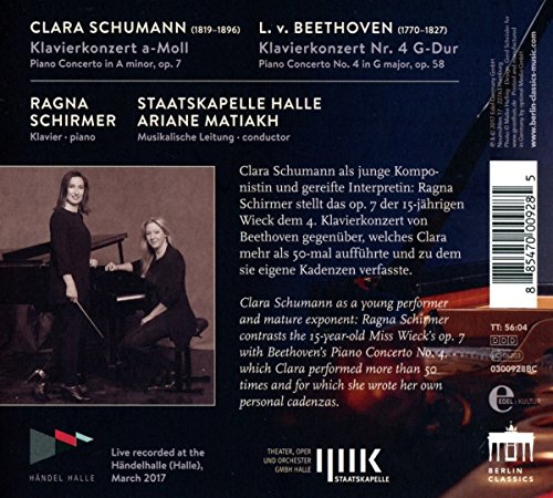 Clara Schumann : Oeuvres pour piano. Schirmer, Matiakh.