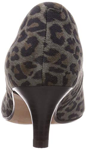 Clarks Linvale Jerica, Zapatos de tacón con Punta Cerrada para Mujer, Leopard PRT Comb Leopard PRT Comb, 41 EU