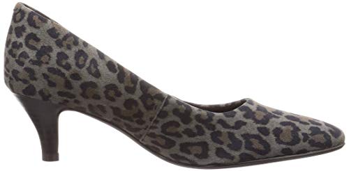 Clarks Linvale Jerica, Zapatos de tacón con Punta Cerrada para Mujer, Leopard PRT Comb Leopard PRT Comb, 41 EU