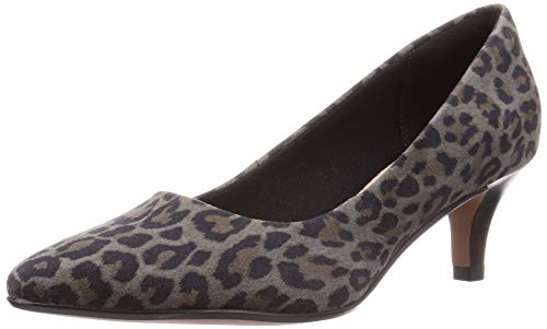 Clarks Linvale Jerica, Zapatos de tacón con Punta Cerrada para Mujer, Leopard PRT Comb Leopard PRT Comb, 41 EU