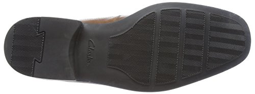 Clarks Tilden Free, Mocasines para Hombre, Marrón (Dark Tan Leather), 43 EU