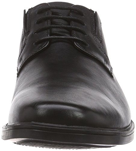 Clarks Tilden Plain, Zapatos Derby para Hombre, Negro (Black Leather), 40 3EU