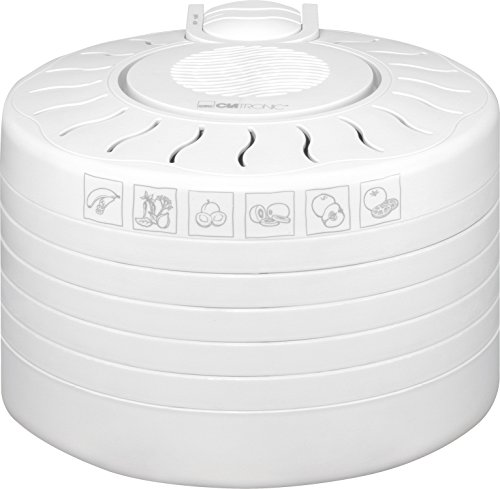 Clatronic DR 2751 - Deshidratador de alimentos, 5 bandejas, 250 W, color blanco