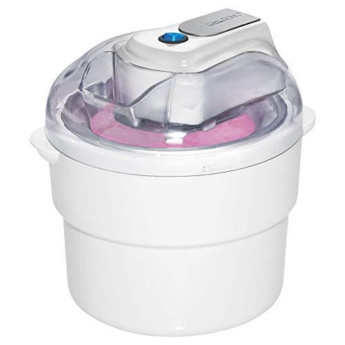 Clatronic ICM 3581 Heladera para Hacer Helado, Sorbete y Yogur, 12 W, 0.8 litros, Blanco