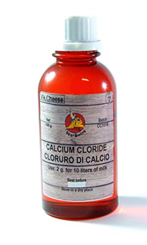 Cloruro de Calcio líquido 100 ml | para 500 litros de Leche | para Hacer Queso