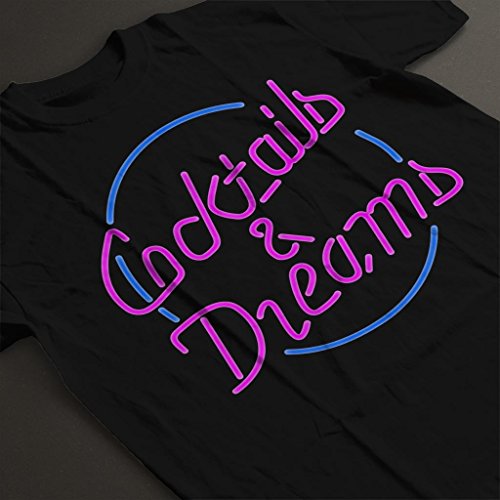 Cloud City 7 Cocktail Cocktails and Dreams Neon Sign Men's T-Shirt