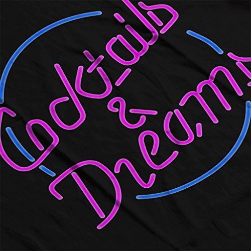 Cloud City 7 Cocktail Cocktails and Dreams Neon Sign Men's T-Shirt