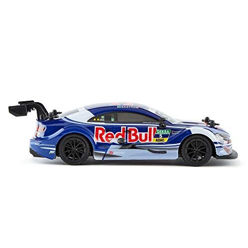 CMJ RC Cars ™ Audi RS5 DTM Coche de Control Remoto con Licencia Oficial 1:24 Escala 2.4Ghz Azul / Red Bull