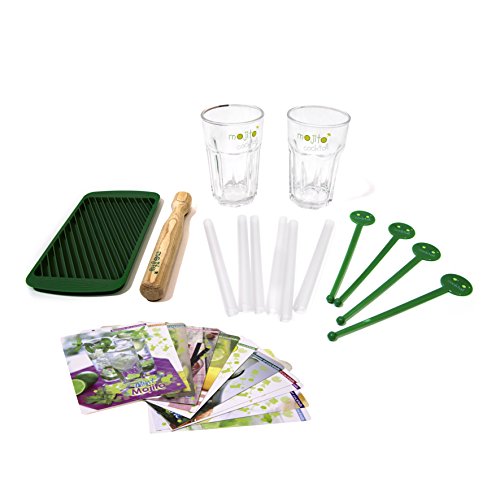 CMP CMKDO8509 Kit Mojito C/ 2 Vasos, Verde, 19.2x10.6x0.5 cm